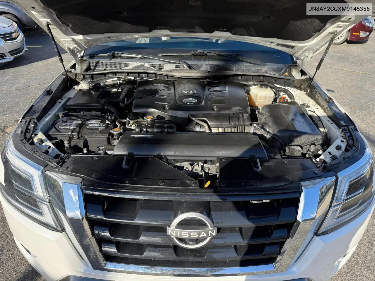 JN8AY2CCXM9145356 2021 Nissan Armada Platinum