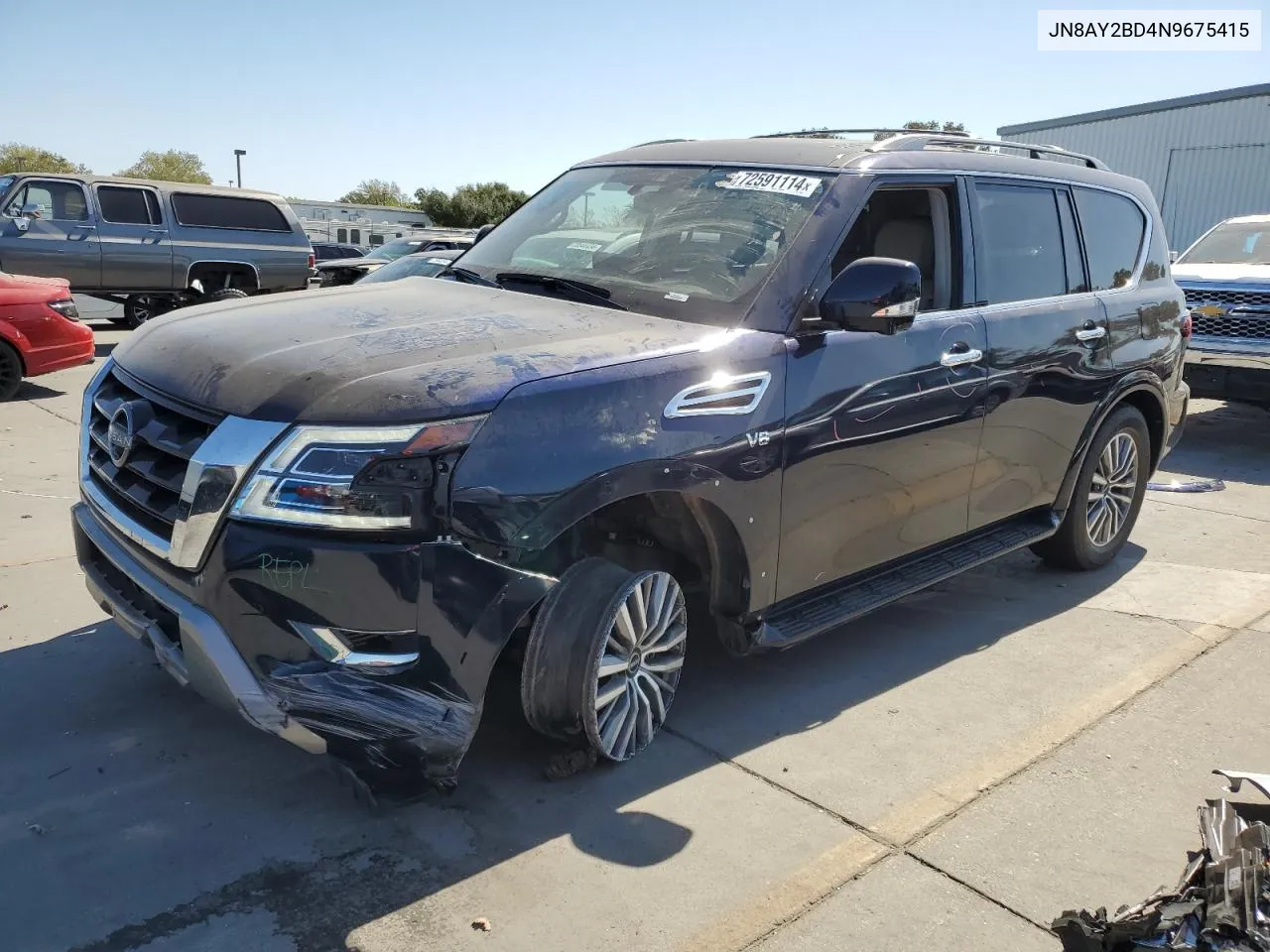 JN8AY2BD4N9675415 2022 Nissan Armada Sl