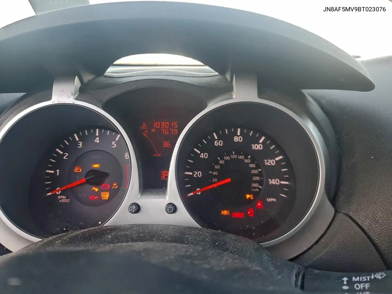 JN8AF5MV9BT023076 2011 Nissan Juke S