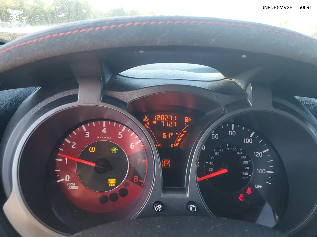 JN8DF5MV2ET150091 2014 Nissan Juke Nismo Rs