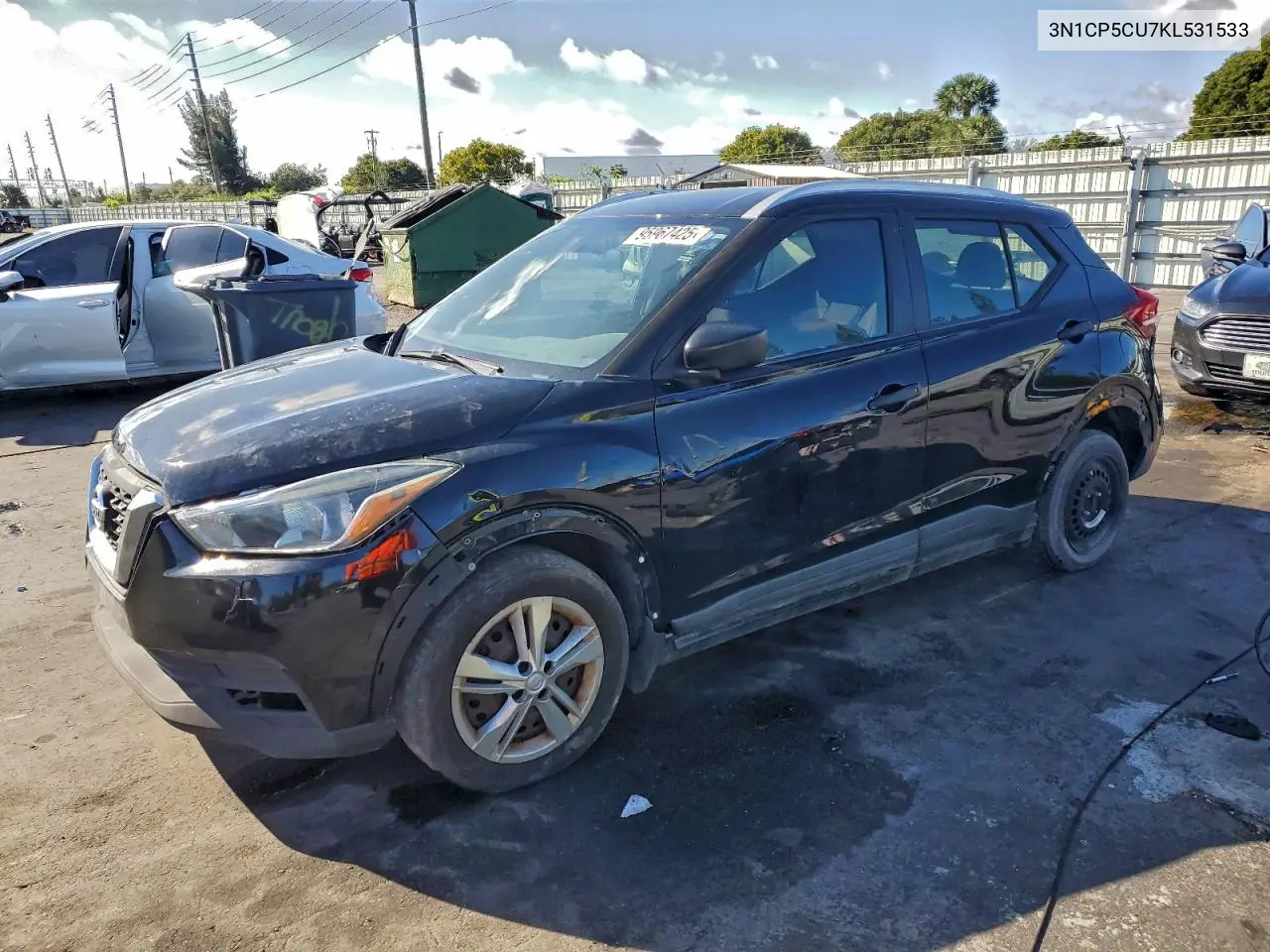 3N1CP5CU7KL531533 2019 Nissan Kicks S
