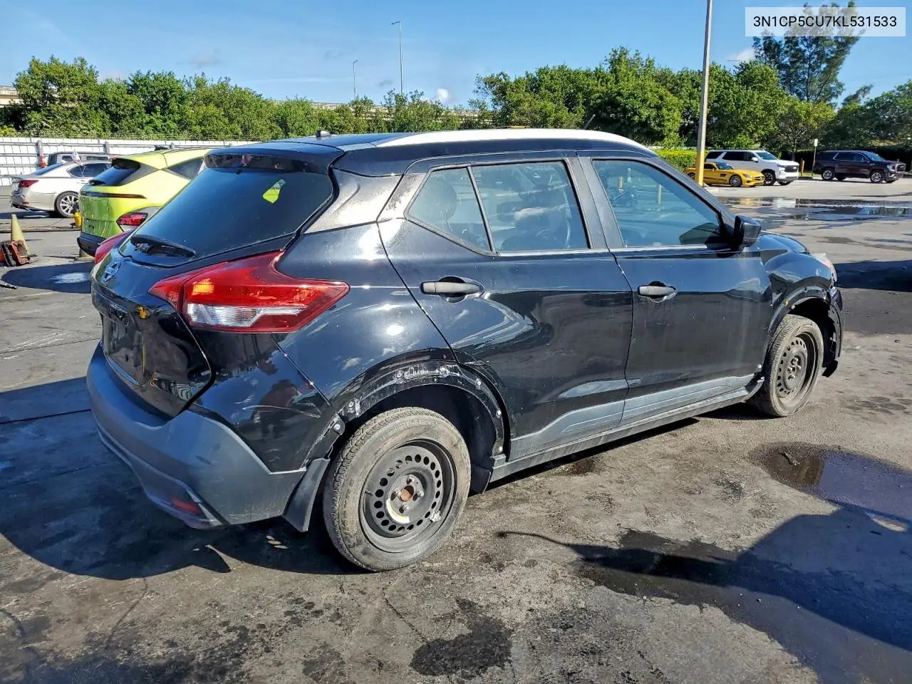 3N1CP5CU7KL531533 2019 Nissan Kicks S