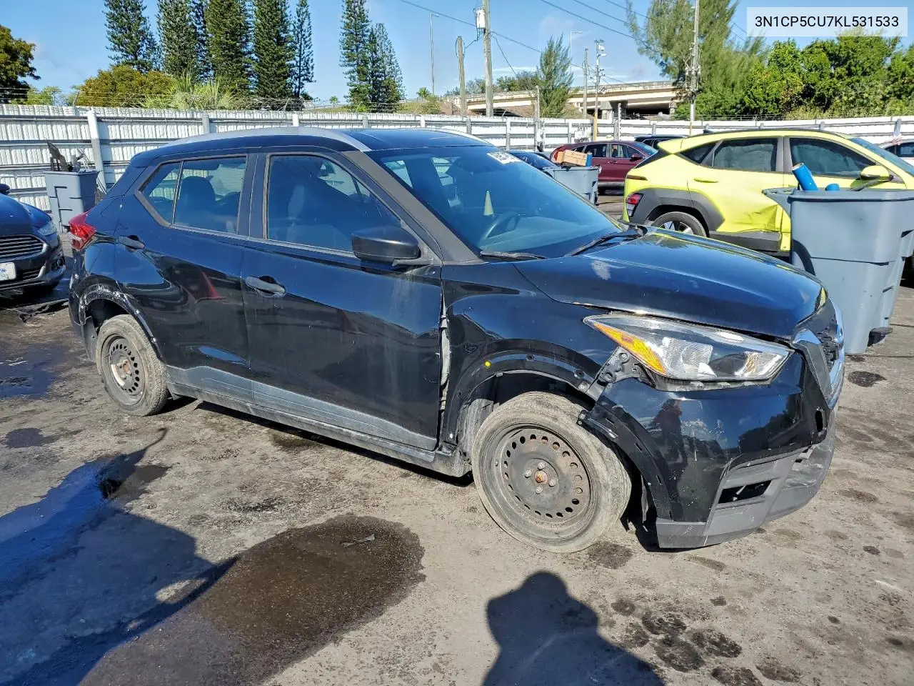 3N1CP5CU7KL531533 2019 Nissan Kicks S