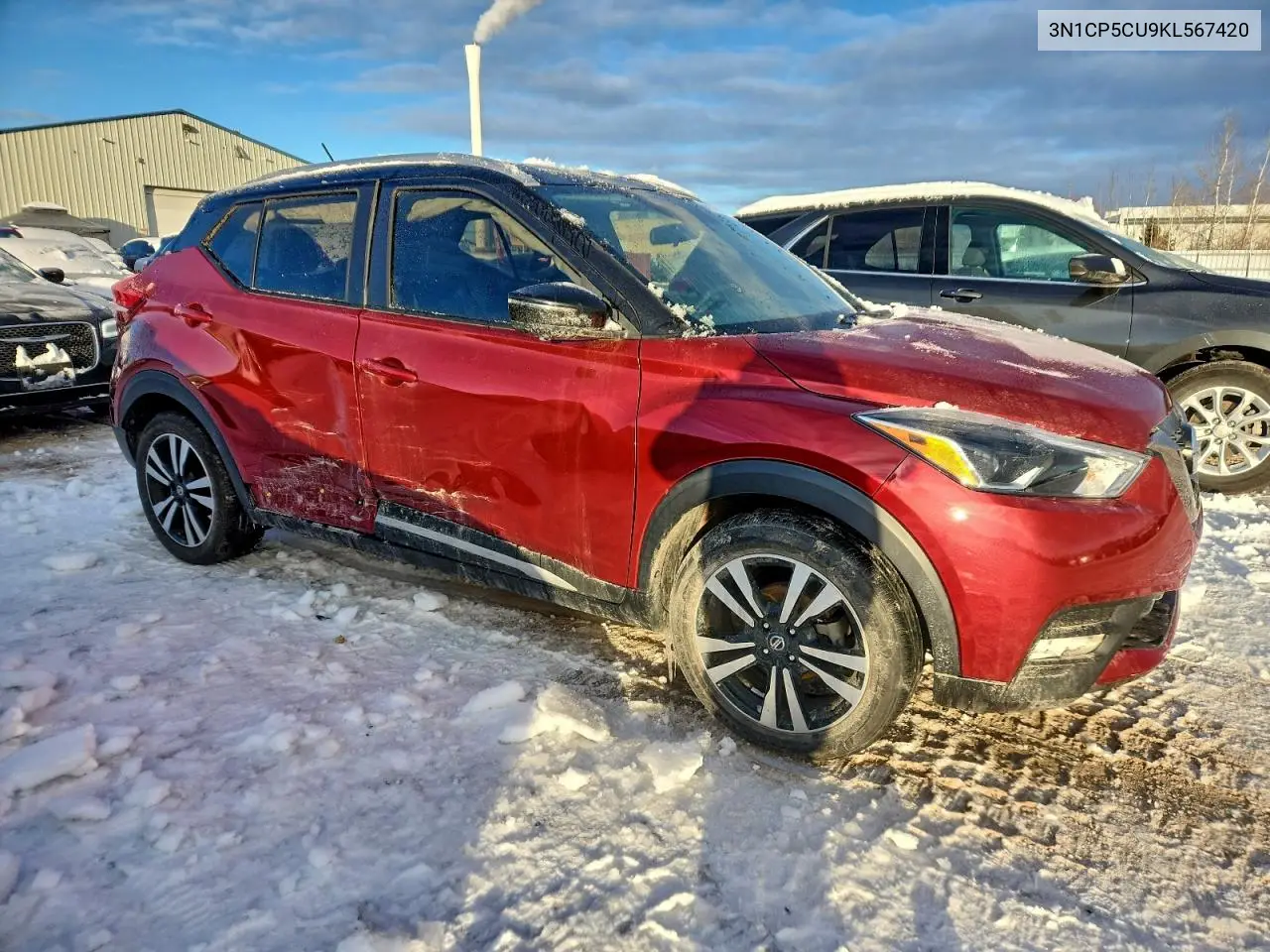 3N1CP5CU9KL567420 2019 Nissan Kicks S