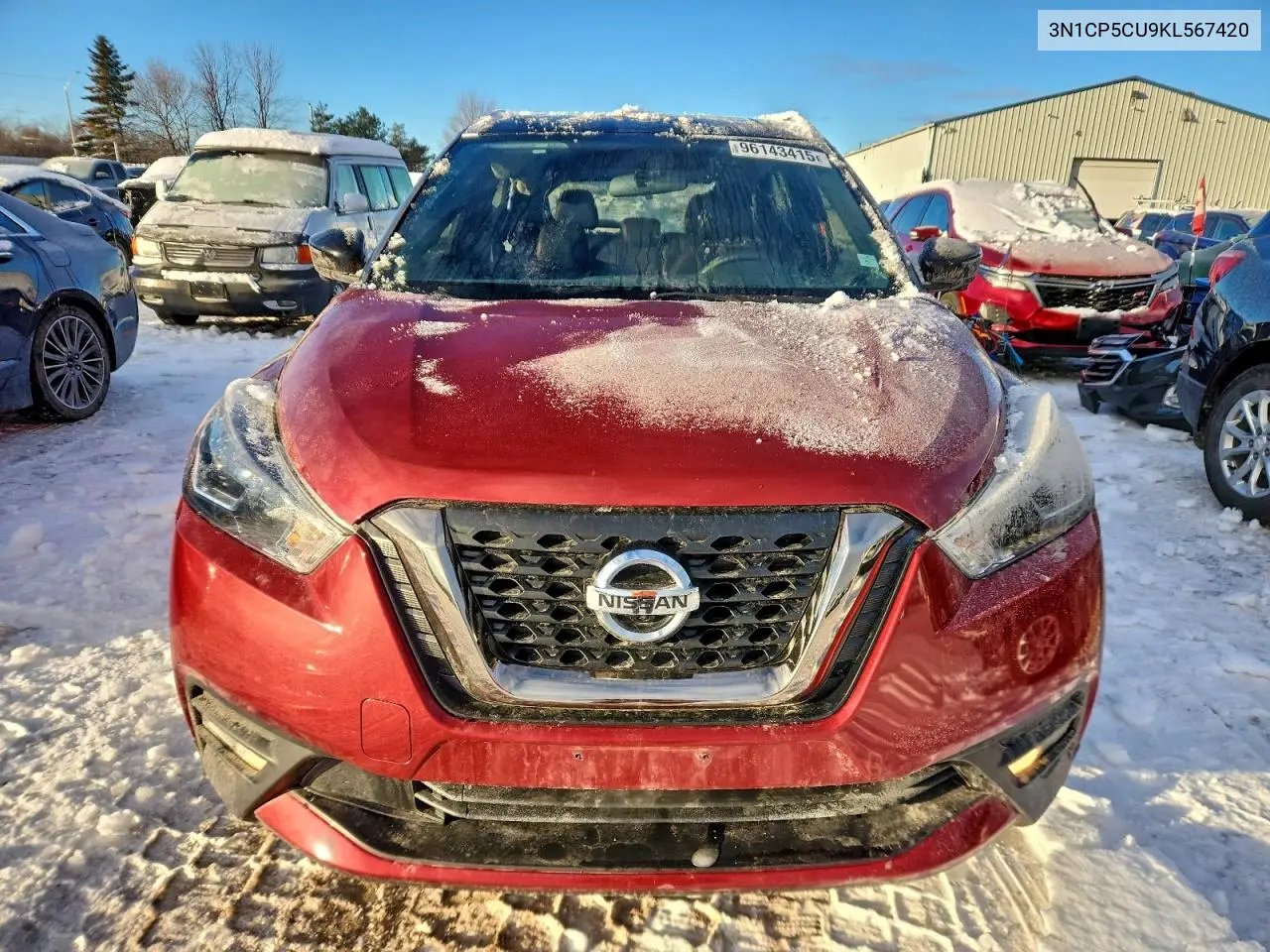 3N1CP5CU9KL567420 2019 Nissan Kicks S