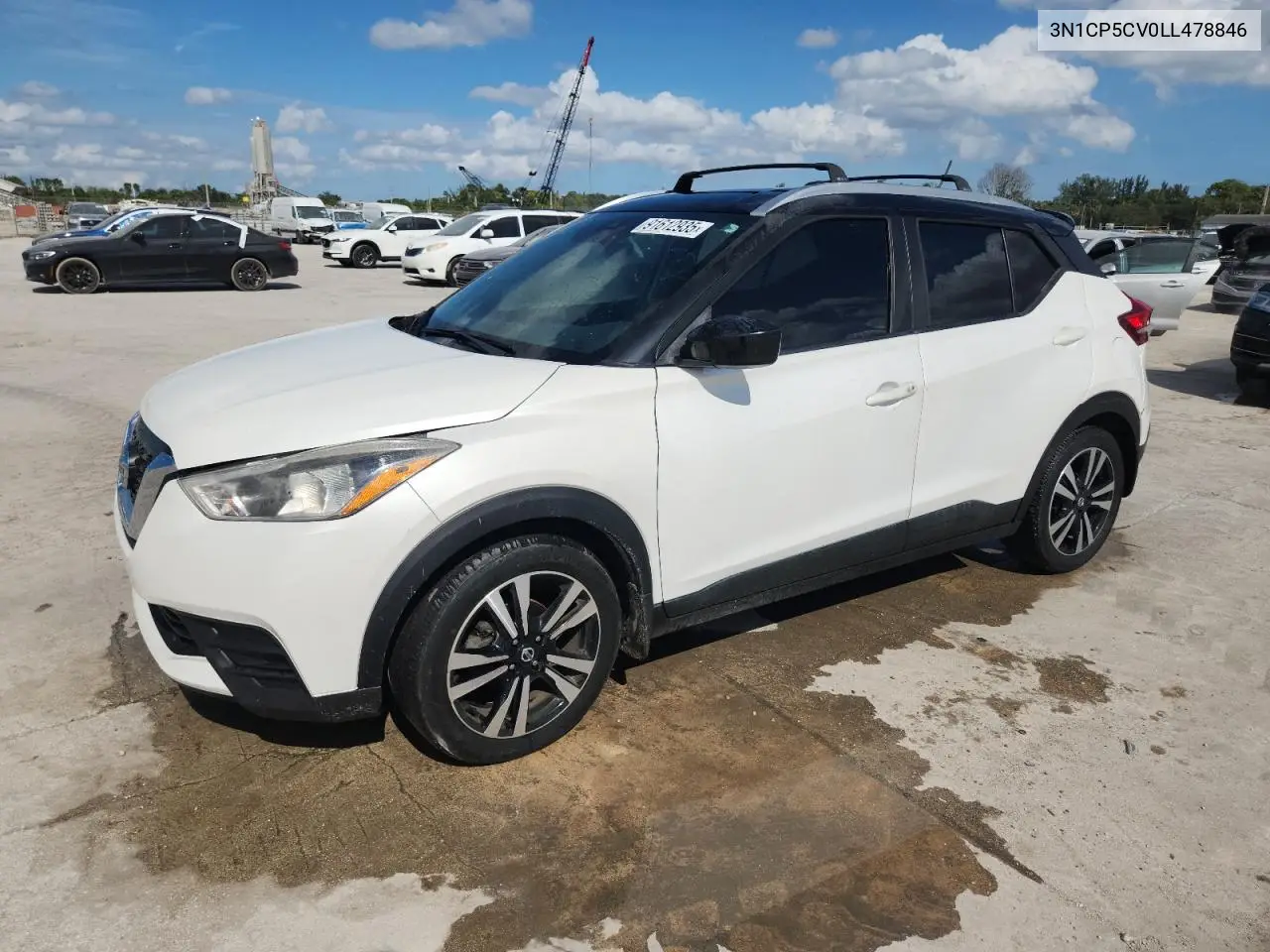 3N1CP5CV0LL478846 2020 Nissan Kicks Sv