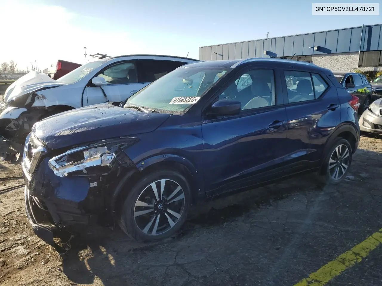 3N1CP5CV2LL478721 2020 Nissan Kicks Sv