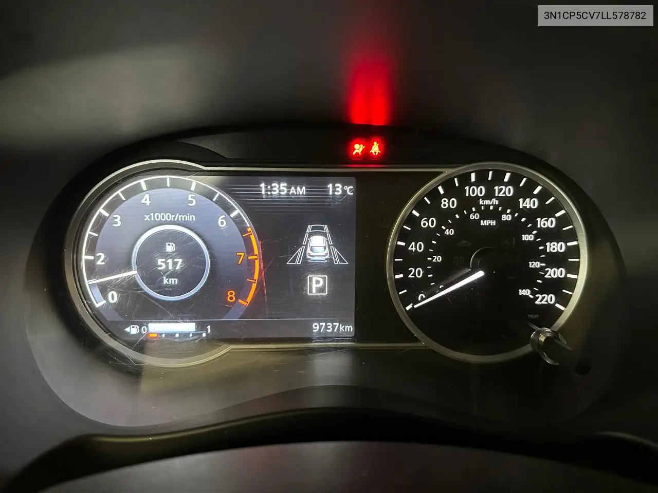 3N1CP5CV7LL578782 2020 Nissan Kicks Sv