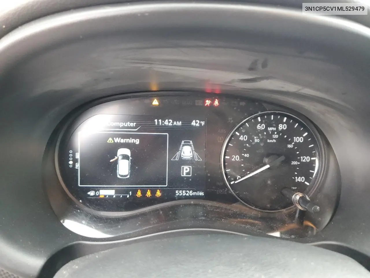 3N1CP5CV1ML529479 2021 Nissan Kicks Sv