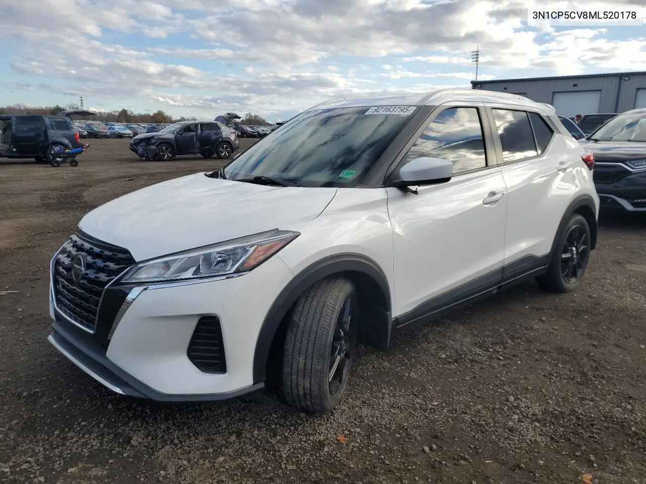3N1CP5CV8ML520178 2021 Nissan Kicks Sv