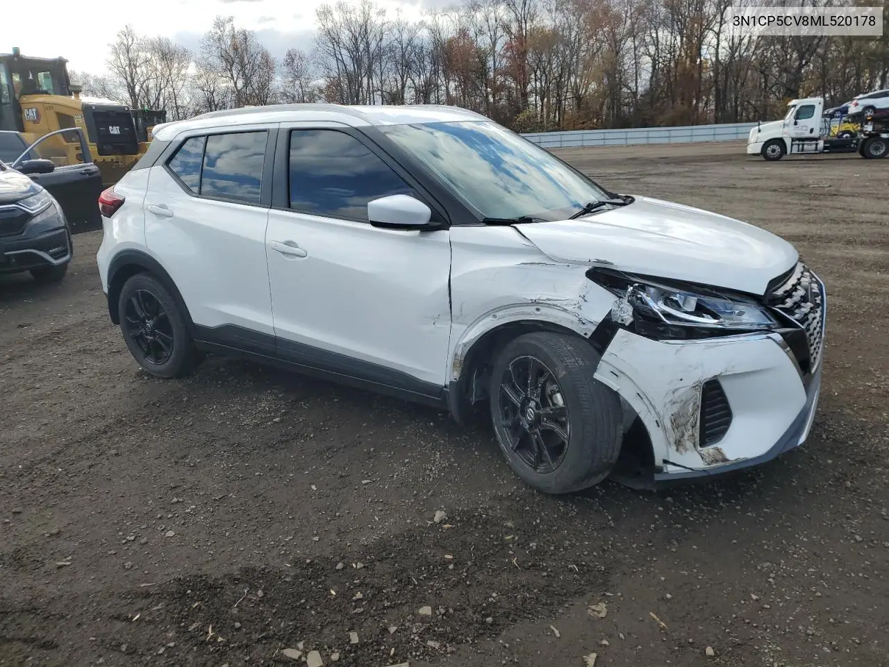 3N1CP5CV8ML520178 2021 Nissan Kicks Sv