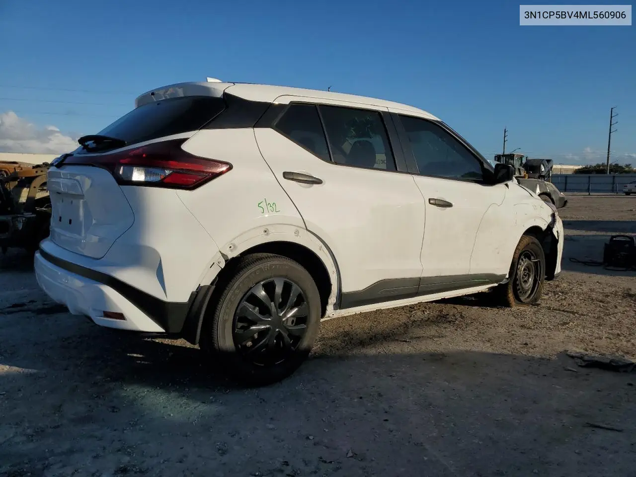 3N1CP5BV4ML560906 2021 Nissan Kicks S