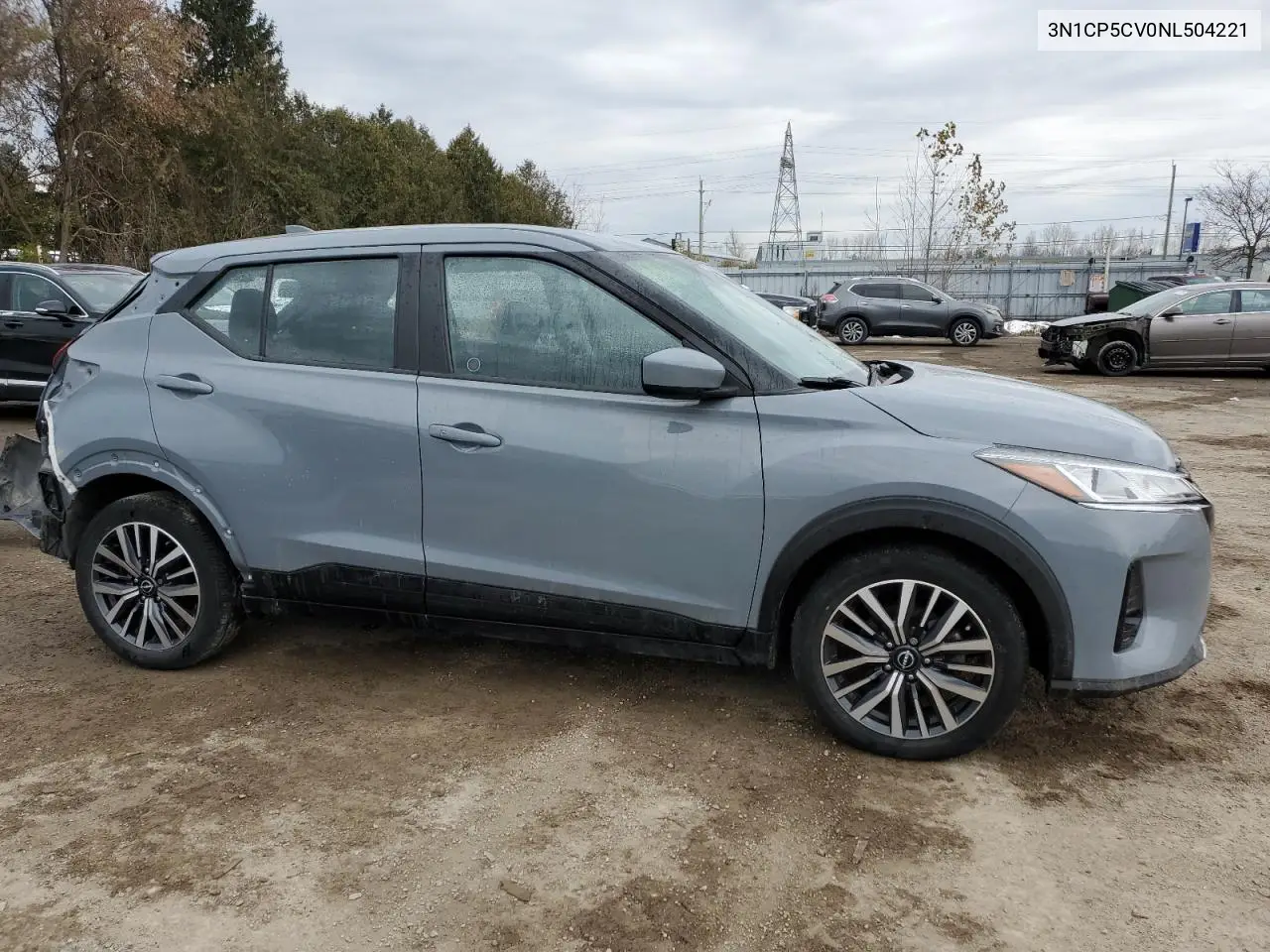 3N1CP5CV0NL504221 2022 Nissan Kicks Sv