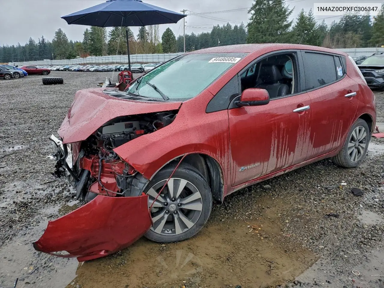 1N4AZ0CPXFC306347 2015 Nissan Leaf S