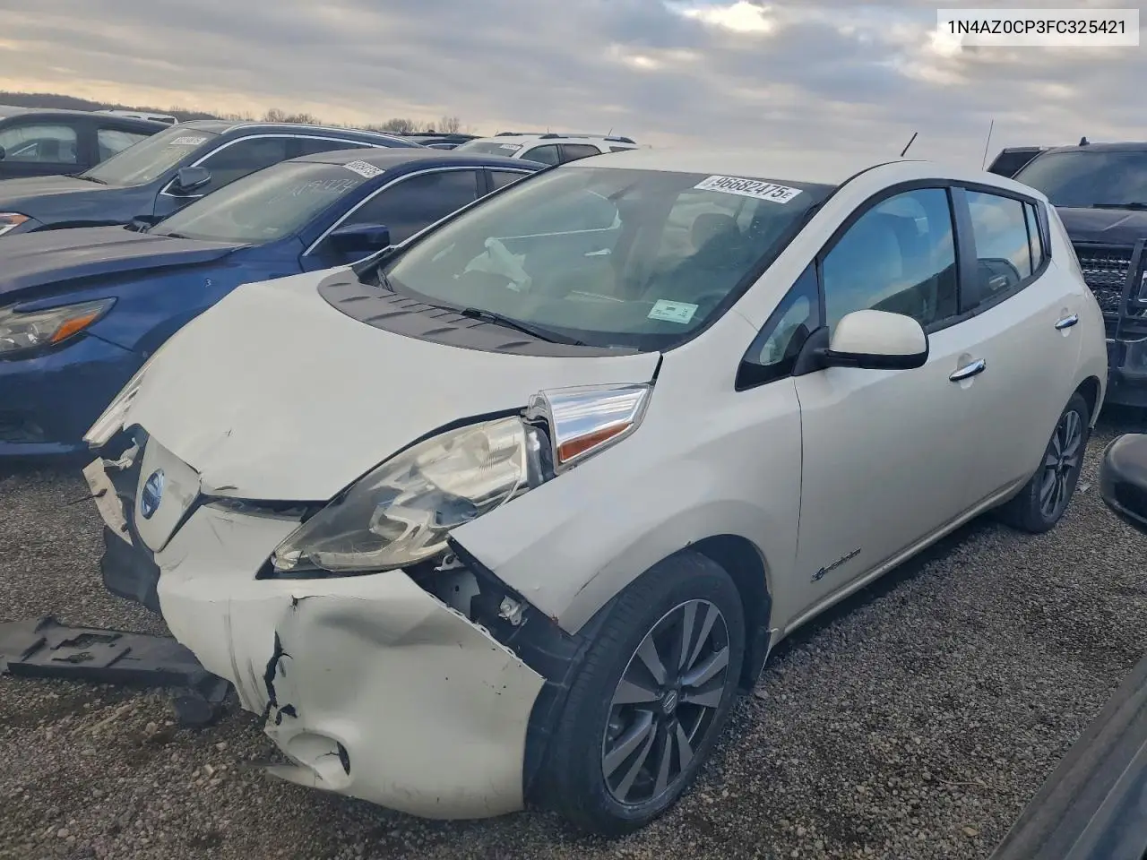 1N4AZ0CP3FC325421 2015 Nissan Leaf S