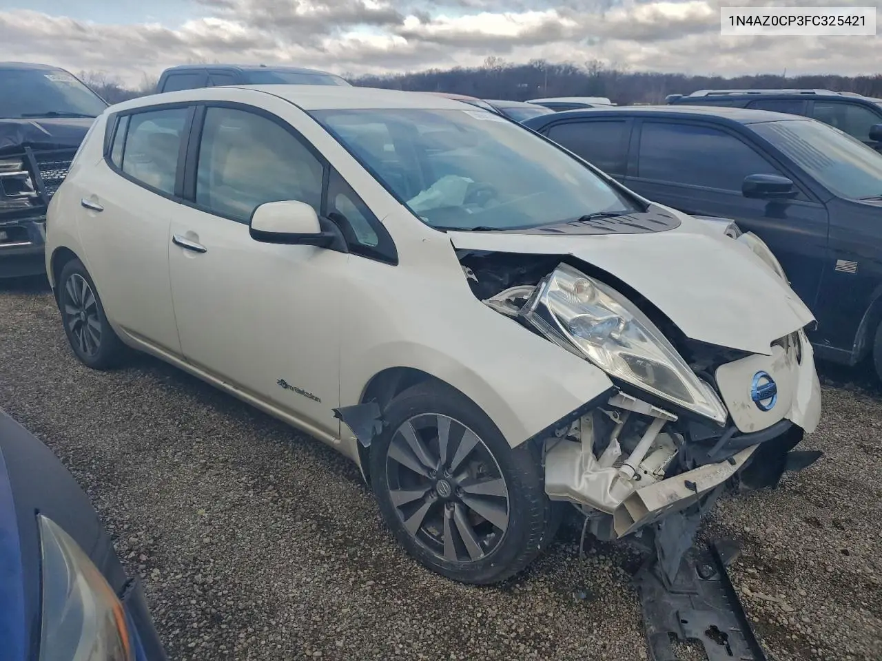 1N4AZ0CP3FC325421 2015 Nissan Leaf S