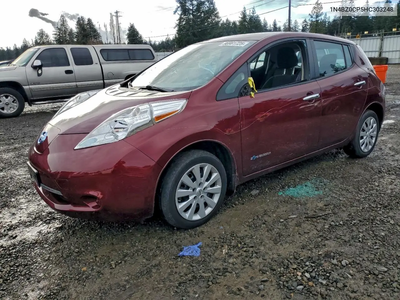 1N4BZ0CP5HC303248 2017 Nissan Leaf S