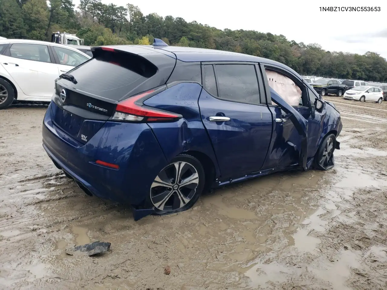 1N4BZ1CV3NC553653 2022 Nissan Leaf Sv Plus