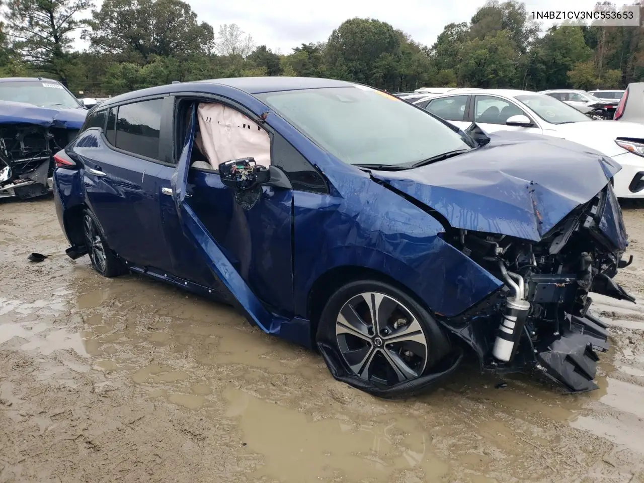 1N4BZ1CV3NC553653 2022 Nissan Leaf Sv Plus