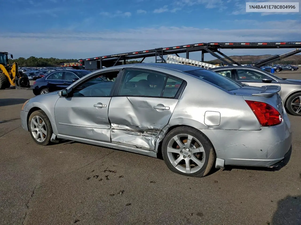 1N4BA41E78C804996 2008 Nissan Maxima Se