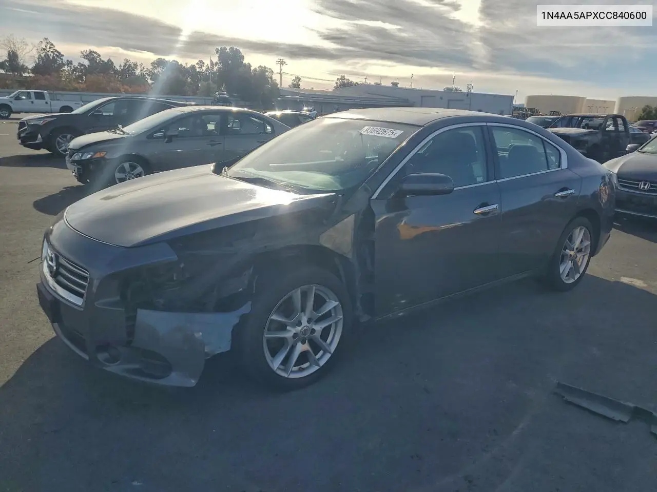 1N4AA5APXCC840600 2012 Nissan Maxima S