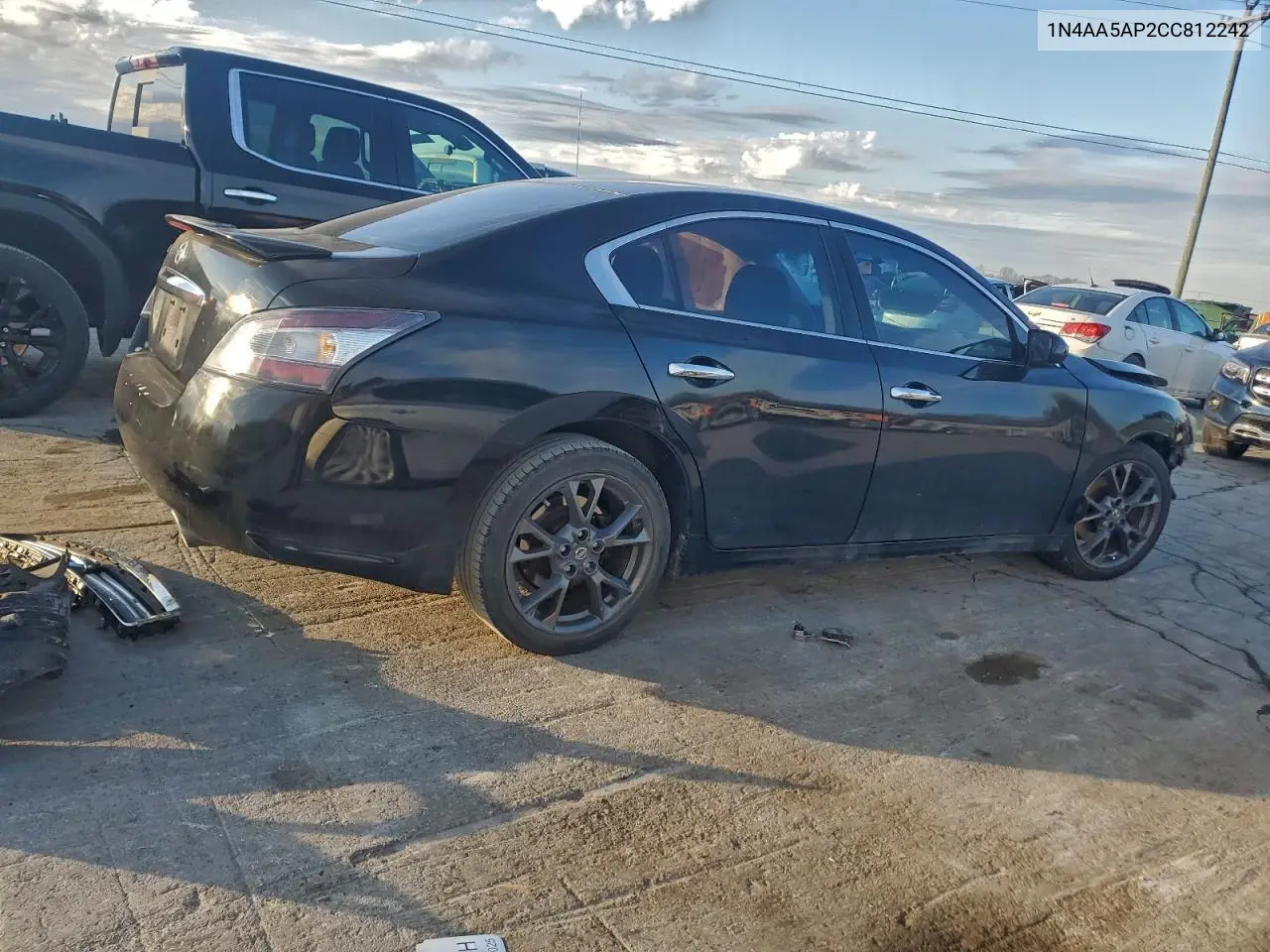 1N4AA5AP2CC812242 2012 Nissan Maxima S