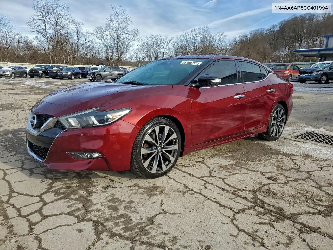 1N4AA6AP5GC401994 2016 Nissan Maxima 3.5S