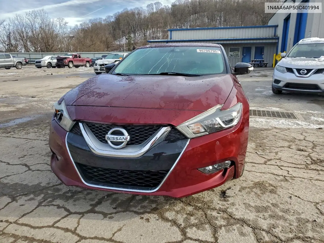 1N4AA6AP5GC401994 2016 Nissan Maxima 3.5S