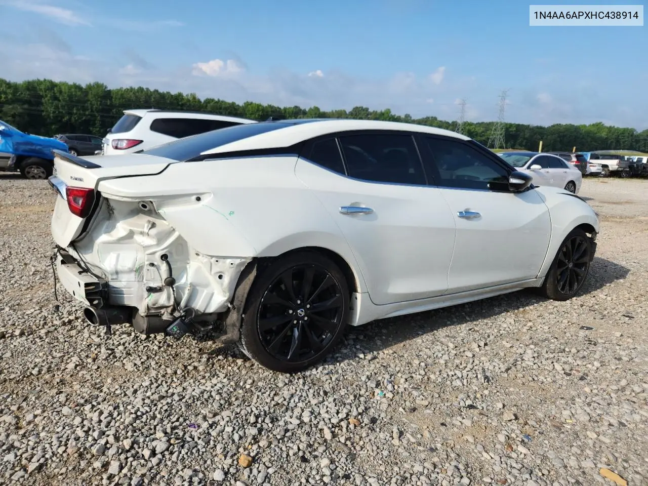1N4AA6APXHC438914 2017 Nissan Maxima 3.5S