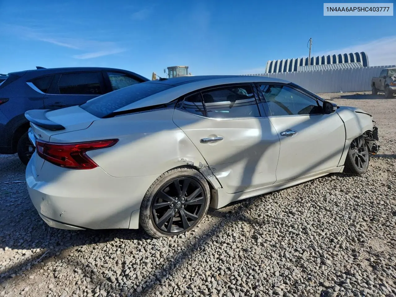 1N4AA6AP5HC403777 2017 Nissan Maxima 3.5S