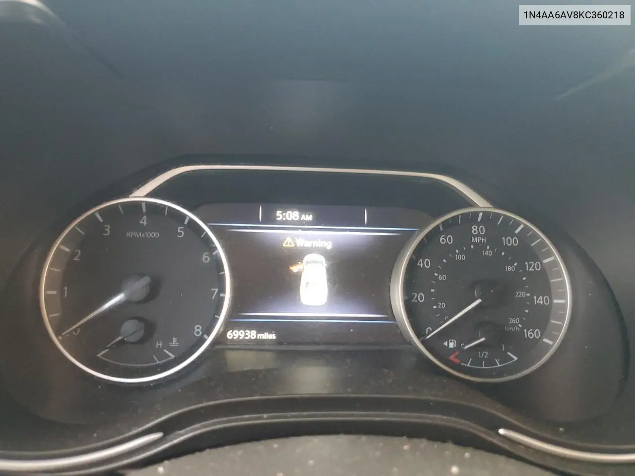 1N4AA6AV8KC360218 2019 Nissan Maxima S