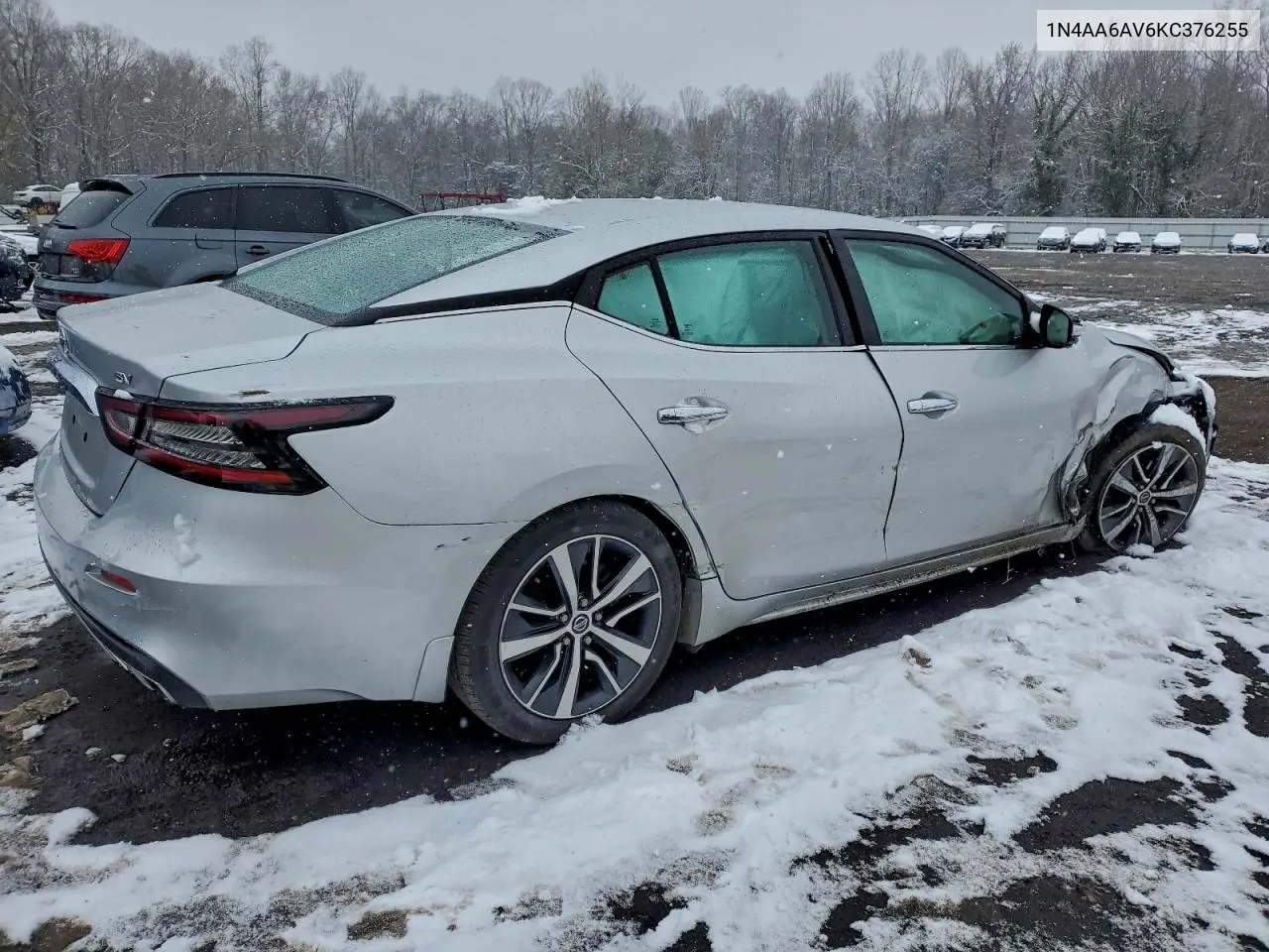 1N4AA6AV6KC376255 2019 Nissan Maxima S