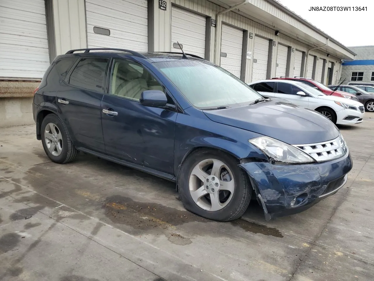 2003 Nissan Murano Sl VIN: JN8AZ08T03W113641 Lot: 71799404