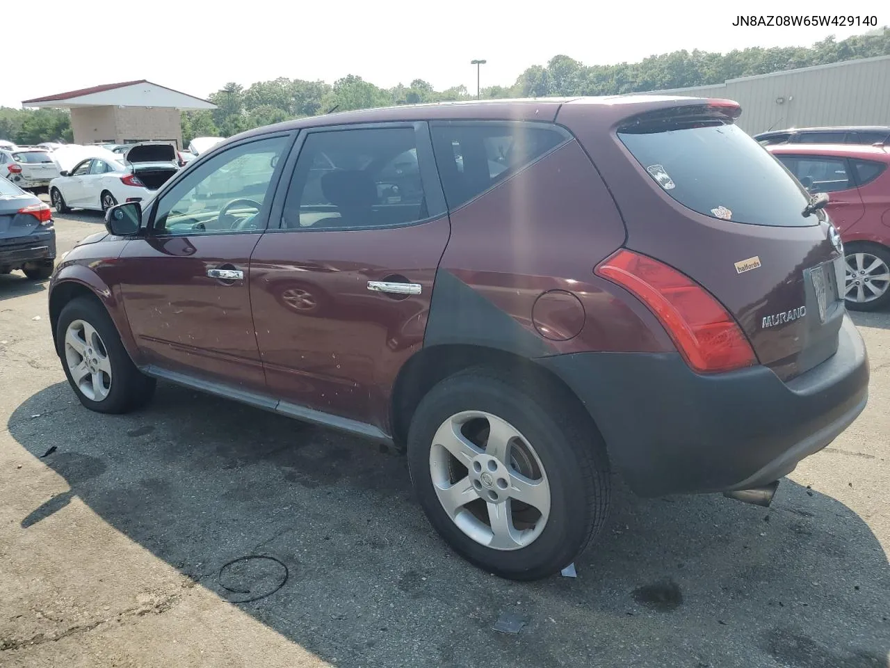 2005 Nissan Murano Sl VIN: JN8AZ08W65W429140 Lot: 62570394