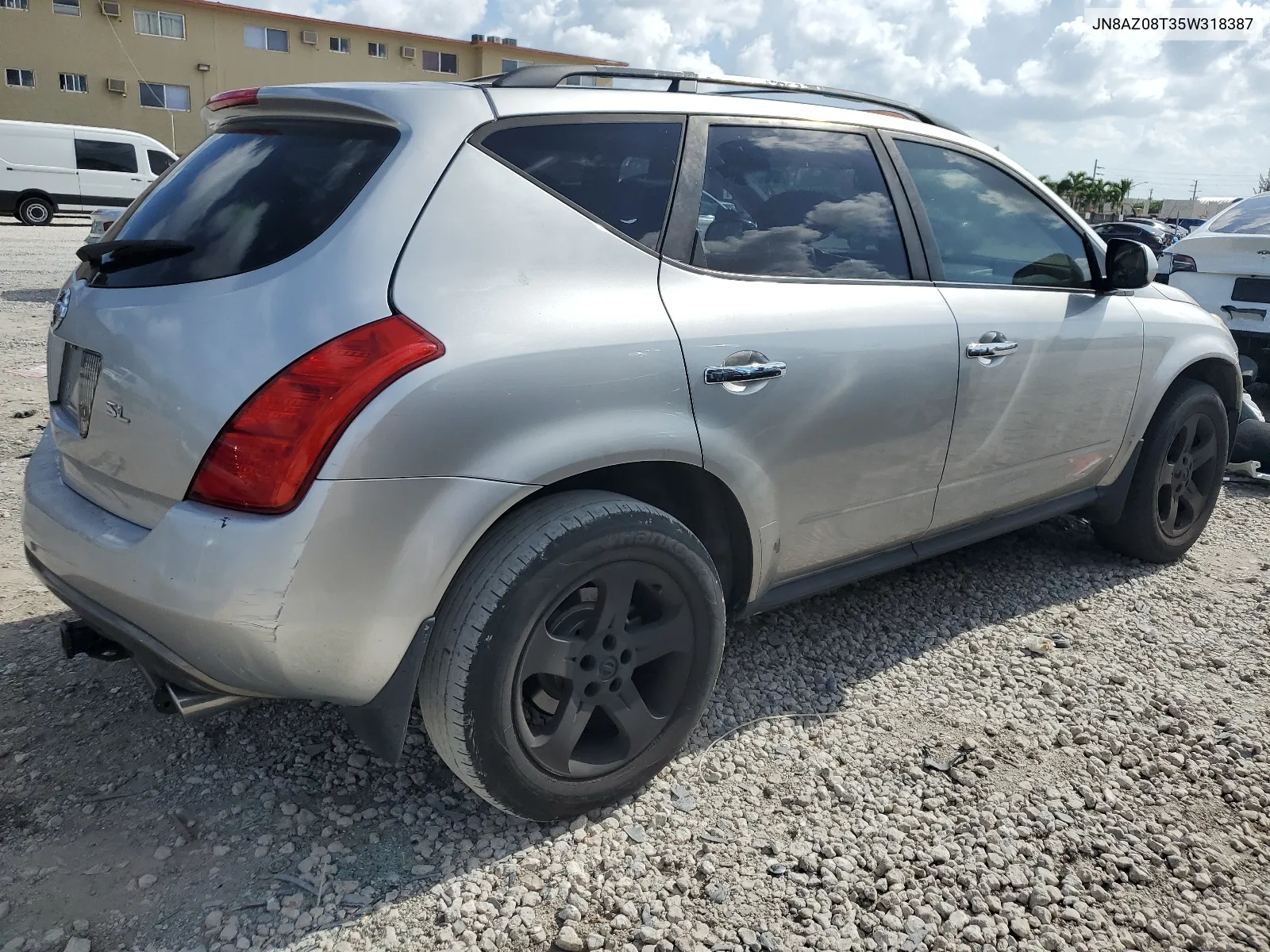 2005 Nissan Murano Sl VIN: JN8AZ08T35W318387 Lot: 64691634