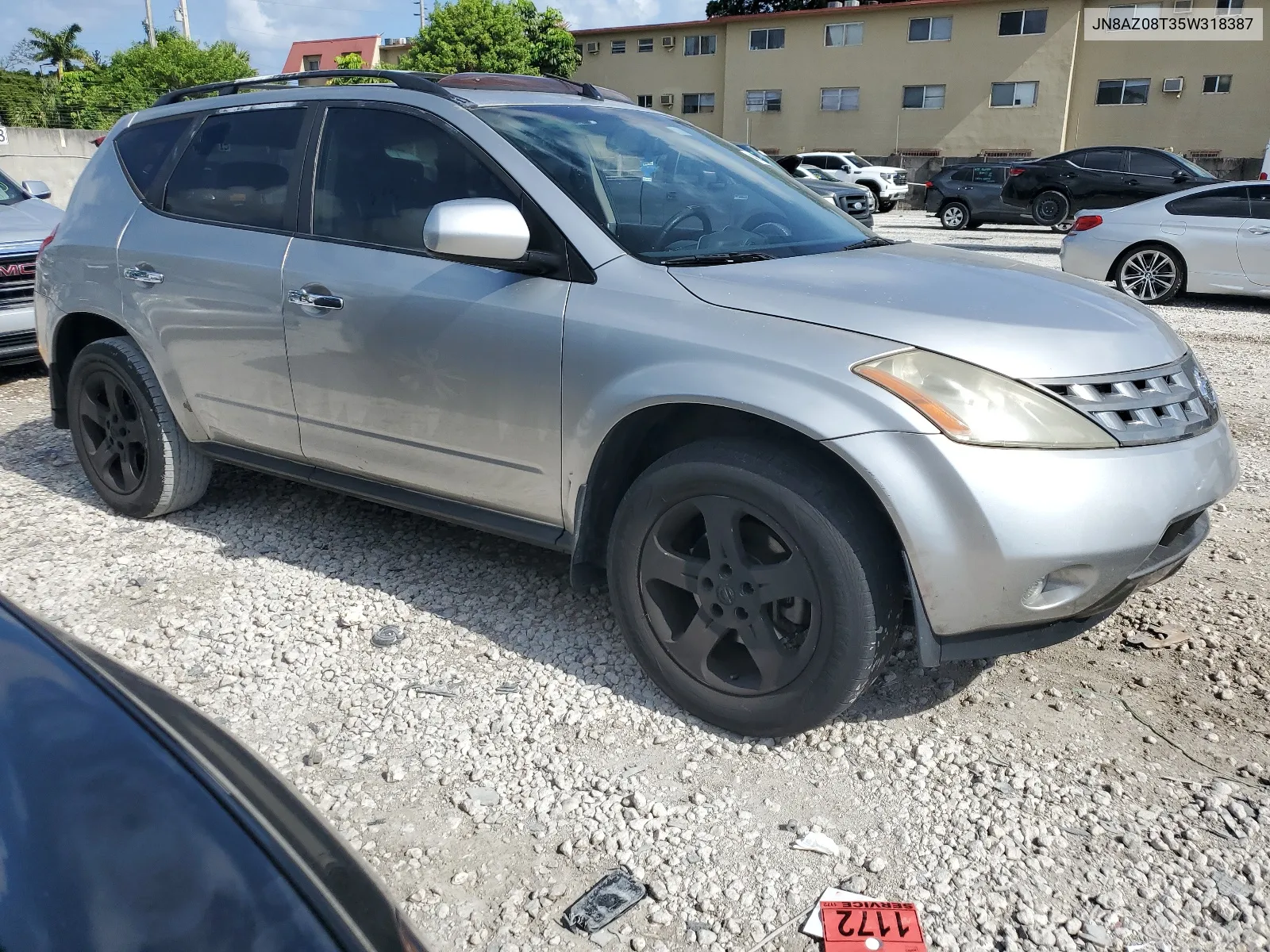 2005 Nissan Murano Sl VIN: JN8AZ08T35W318387 Lot: 64691634