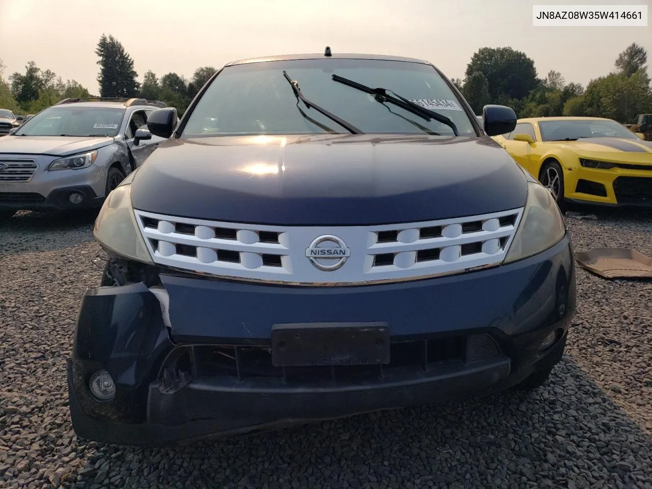 2005 Nissan Murano Sl VIN: JN8AZ08W35W414661 Lot: 66145434