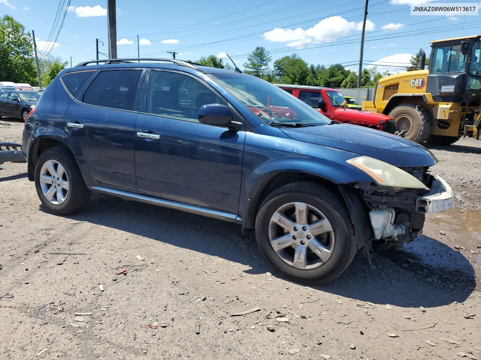 2006 Nissan Murano Sl VIN: JN8AZ08W06W513617 Lot: 61323684