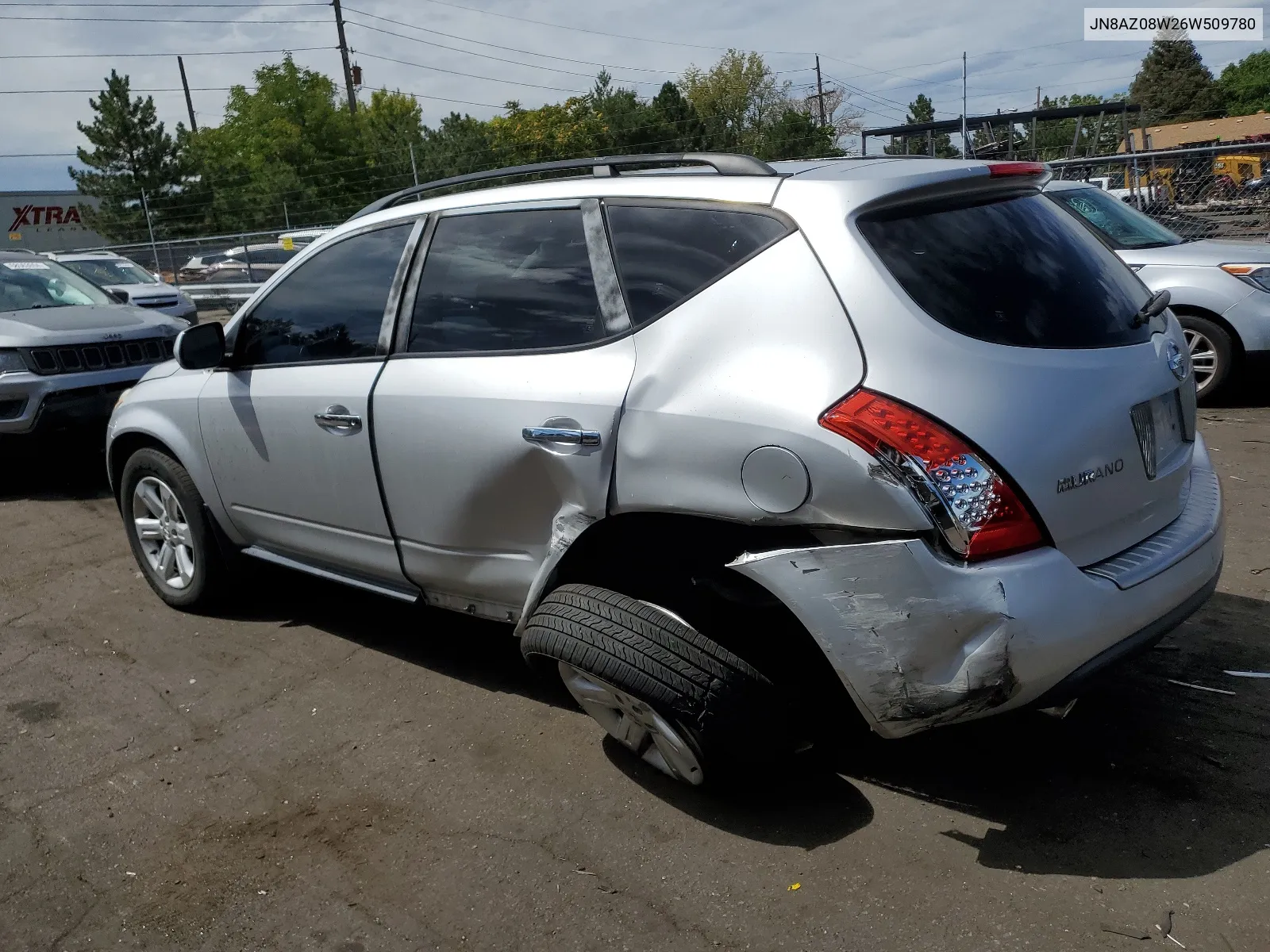 2006 Nissan Murano Sl VIN: JN8AZ08W26W509780 Lot: 68576614