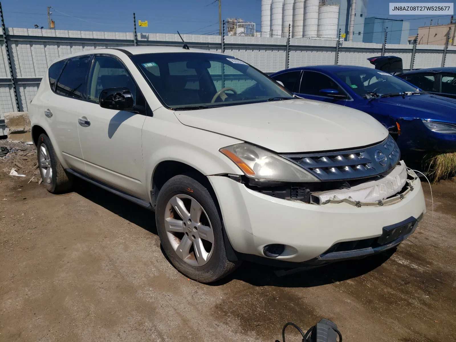 2007 Nissan Murano Sl VIN: JN8AZ08T27W525677 Lot: 55332354