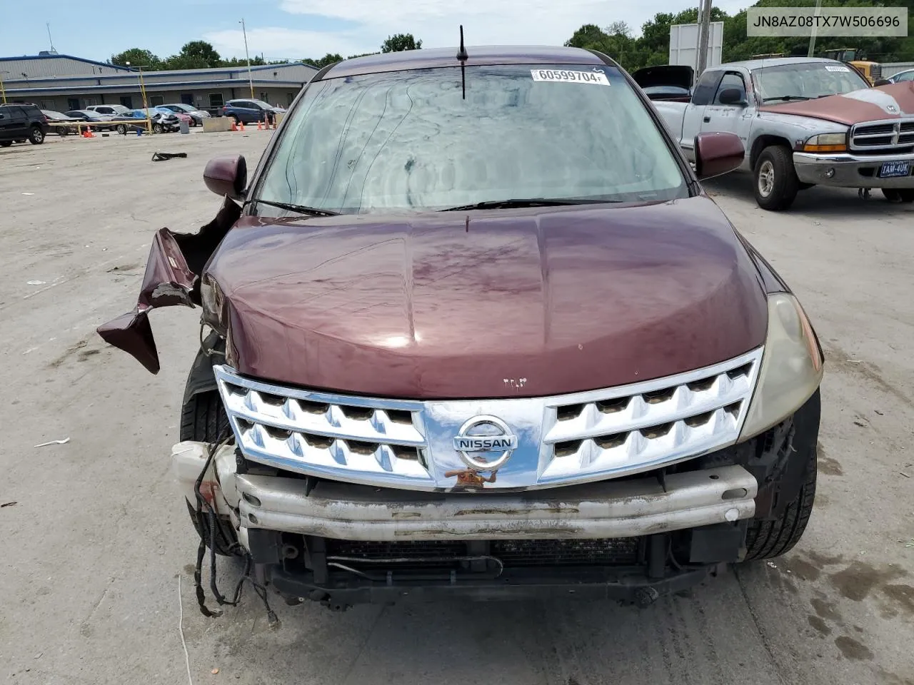 2007 Nissan Murano Sl VIN: JN8AZ08TX7W506696 Lot: 60599704