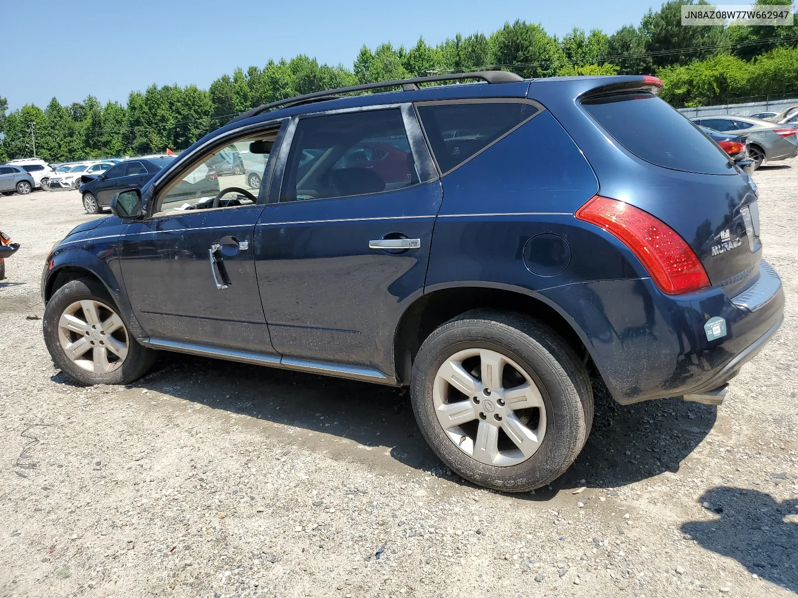 2007 Nissan Murano Sl VIN: JN8AZ08W77W662947 Lot: 61626524