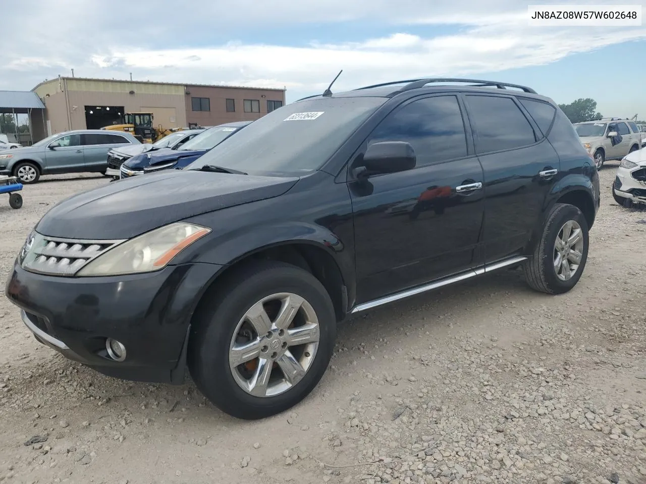 2007 Nissan Murano Sl VIN: JN8AZ08W57W602648 Lot: 62313644