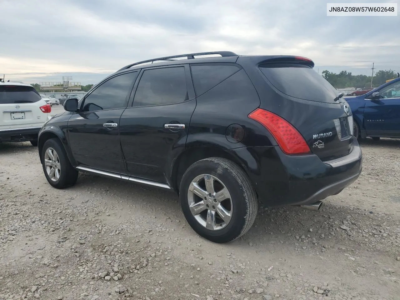 2007 Nissan Murano Sl VIN: JN8AZ08W57W602648 Lot: 62313644