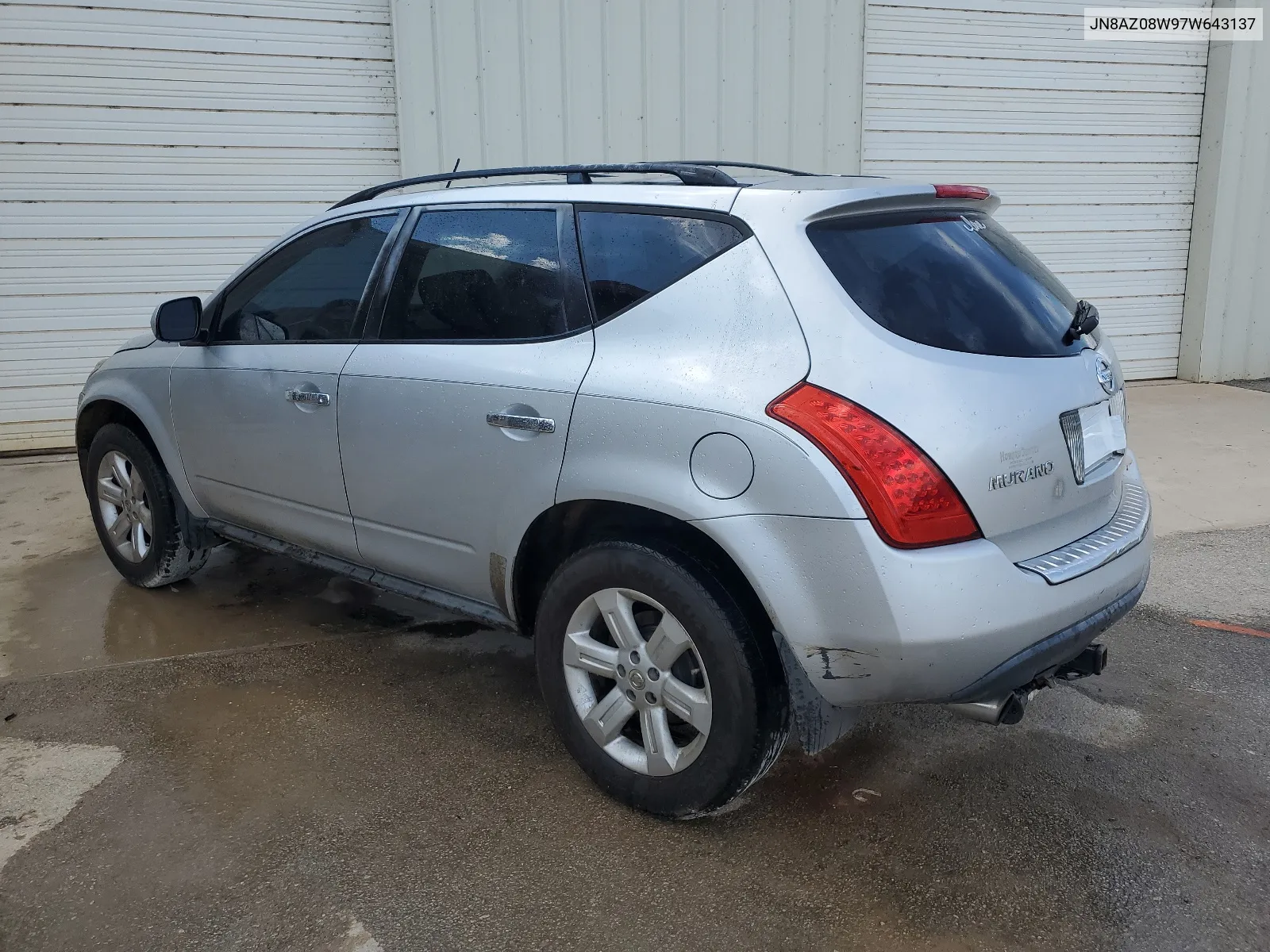 2007 Nissan Murano Sl VIN: JN8AZ08W97W643137 Lot: 63051154