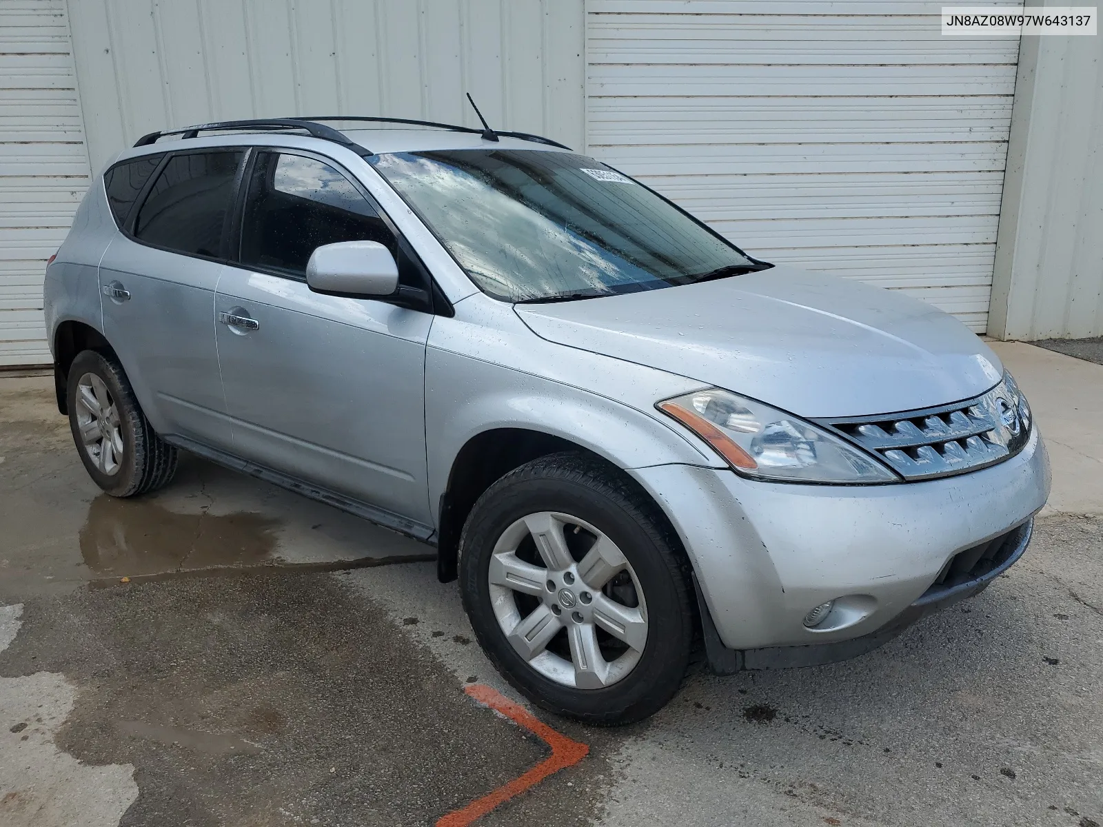 2007 Nissan Murano Sl VIN: JN8AZ08W97W643137 Lot: 63051154