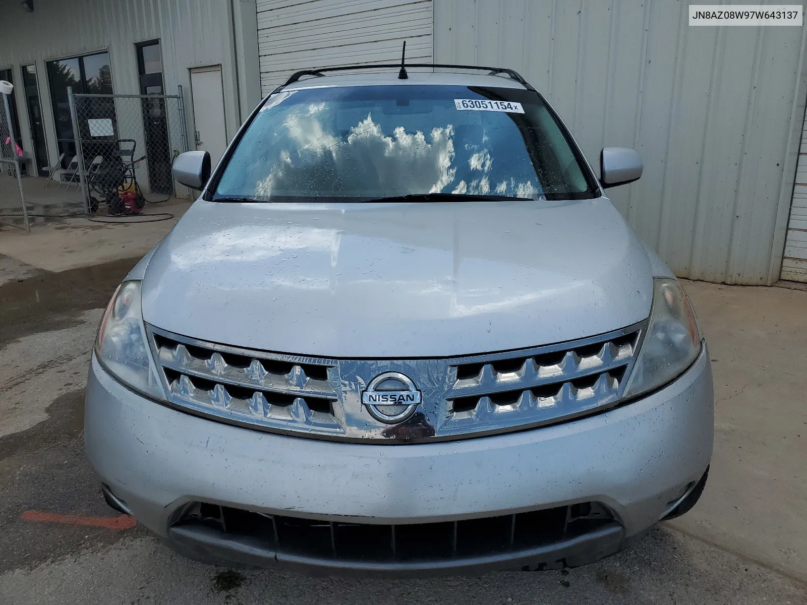 2007 Nissan Murano Sl VIN: JN8AZ08W97W643137 Lot: 63051154