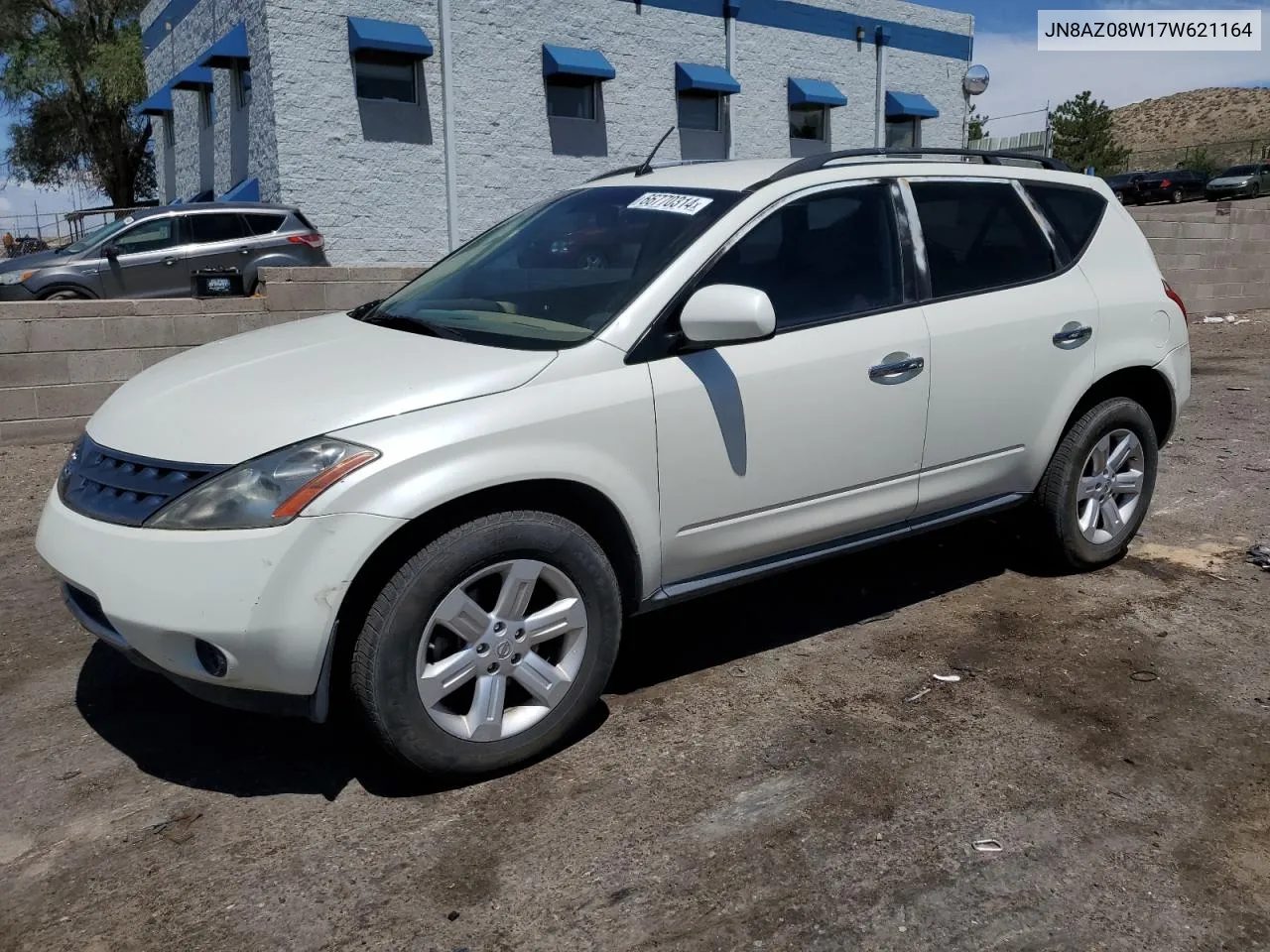 2007 Nissan Murano Sl VIN: JN8AZ08W17W621164 Lot: 66770314