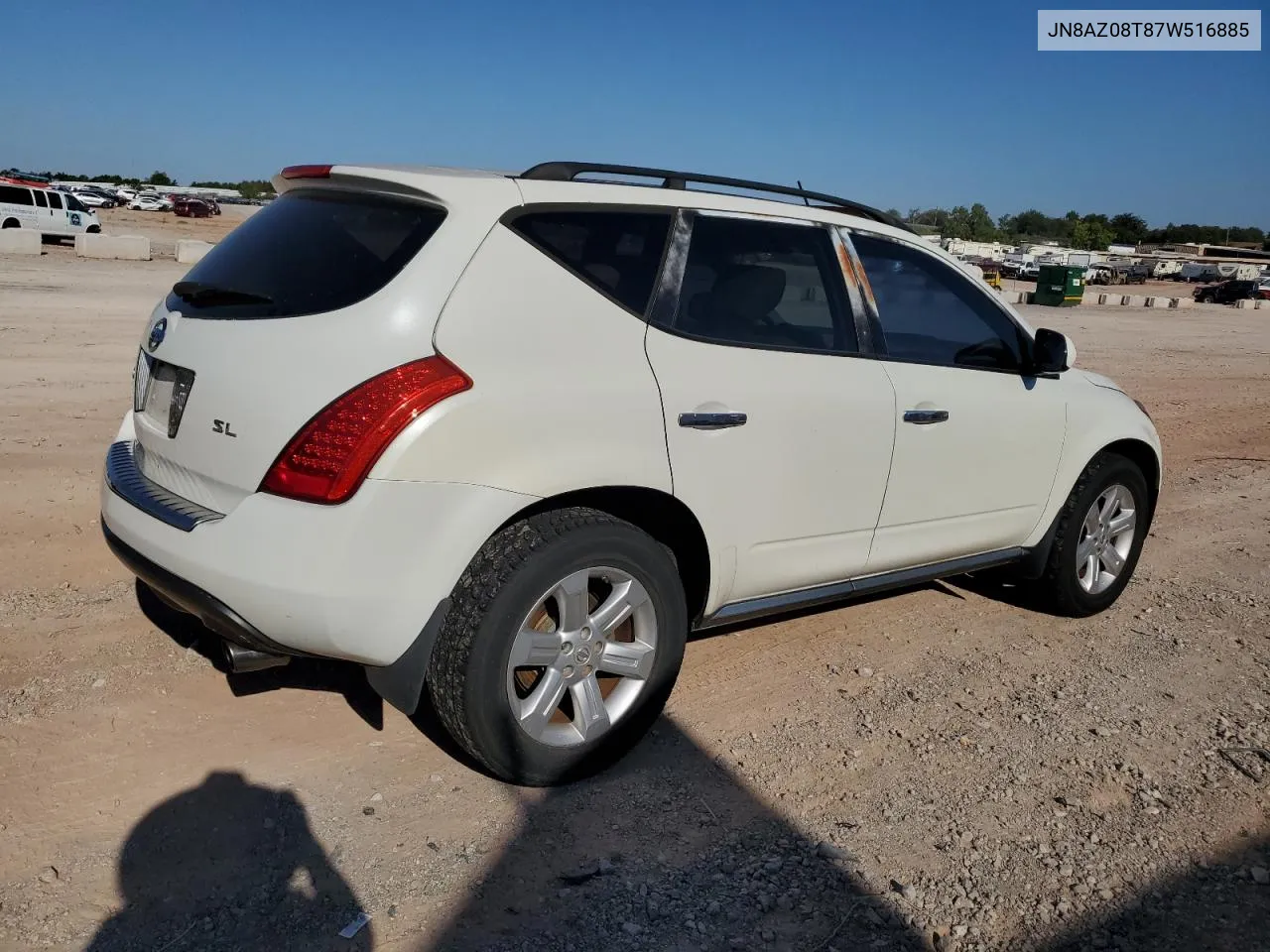 JN8AZ08T87W516885 2007 Nissan Murano Sl