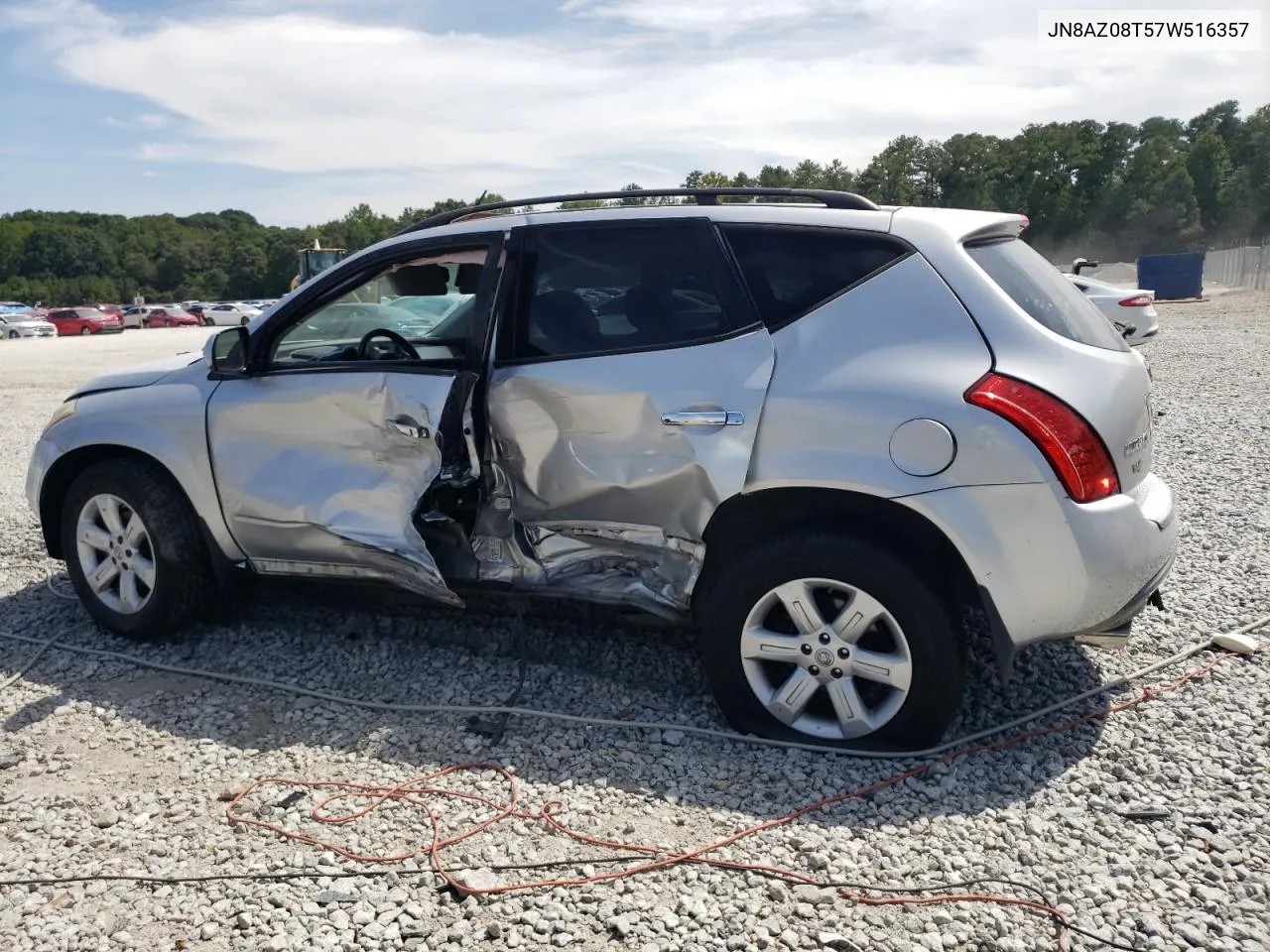 2007 Nissan Murano Sl VIN: JN8AZ08T57W516357 Lot: 69621344